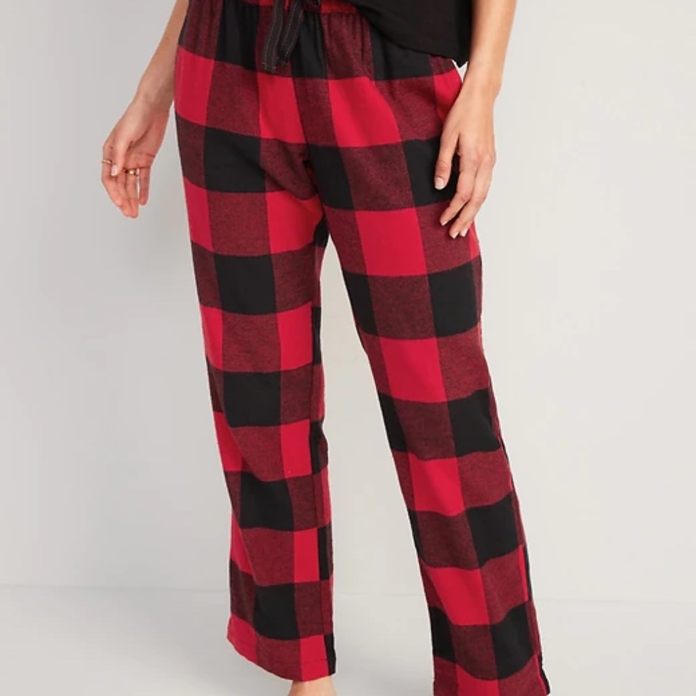 Women's Flannel Buffalo Plaid Pajama Bottoms XS